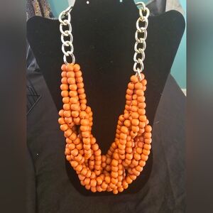 Chunky Artsy and Chic Beaded Necklace